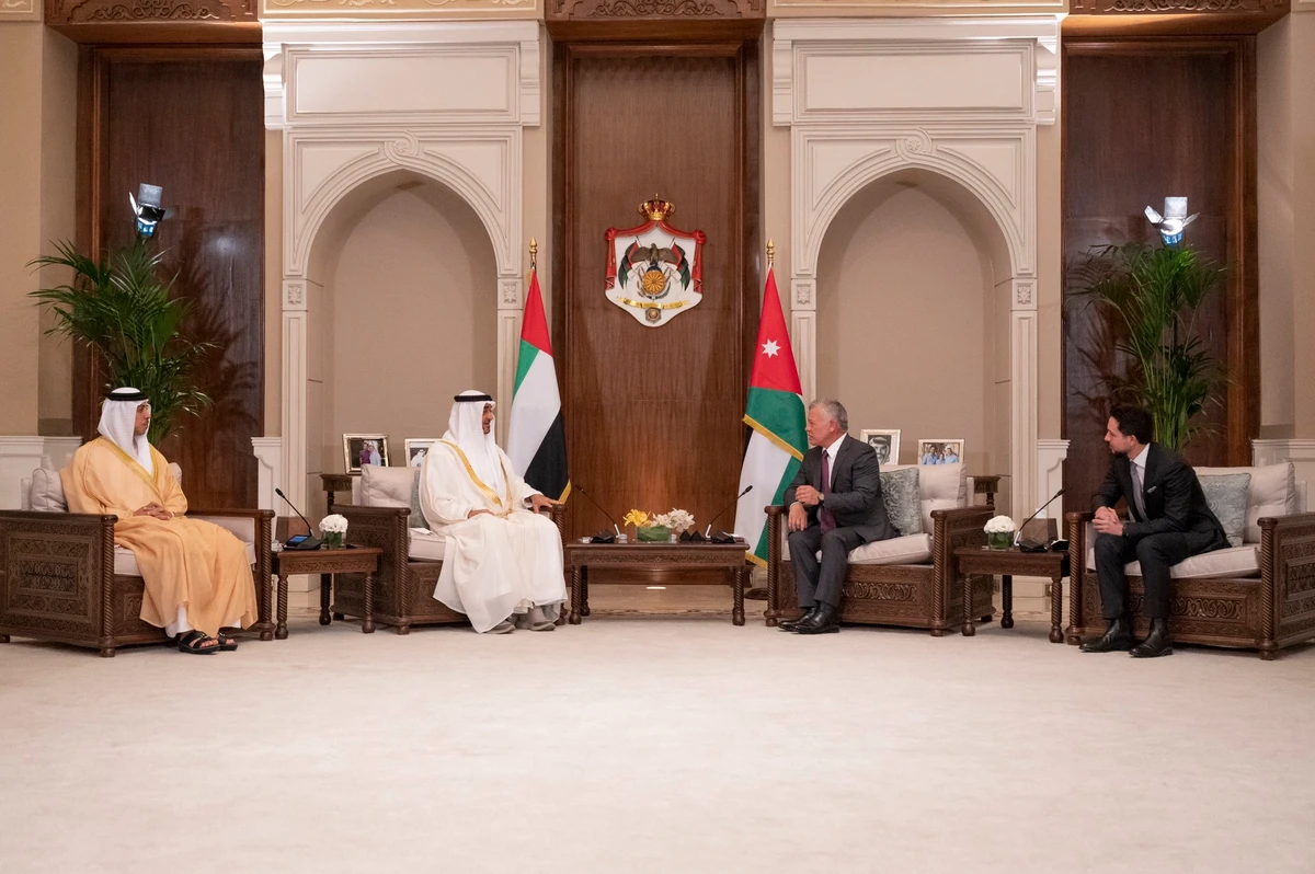 Abu Dhabi crown prince, Jordan’s king stress the need to build on Gaza cease-fire