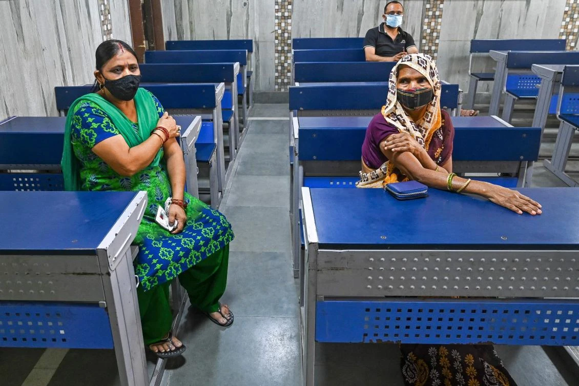 So far about 160 million people, equivalent to only 12.5 percent of the Indian population, have received one dose, and 45 million, or 3.4 percent, two shots. (AFP)