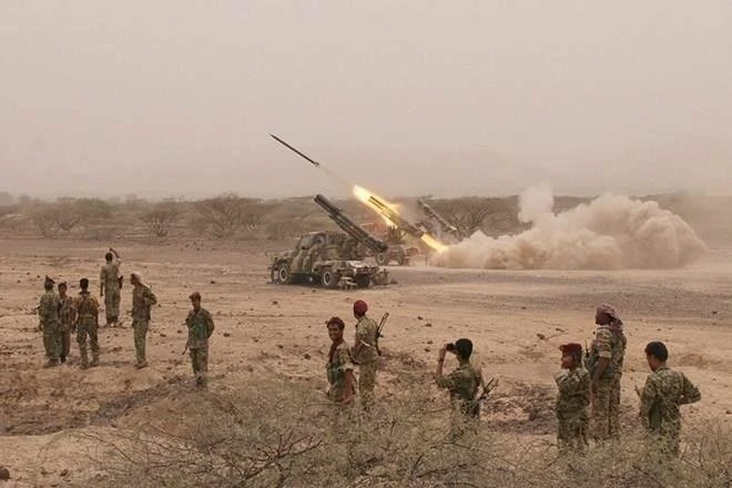 Saudi air defenses have intercepted most of the ballistic missiles and drones fired by Houthis toward the Kingdom in the past few years. (Reuters file photo)