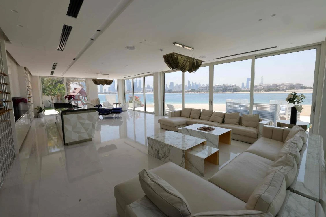 Luxury villas are the hottest segment in the market, with European buyers in particular seeking homes on Dubai’s signature Palm Jumeirah man-made island, as well as golf course estates. (AFP)