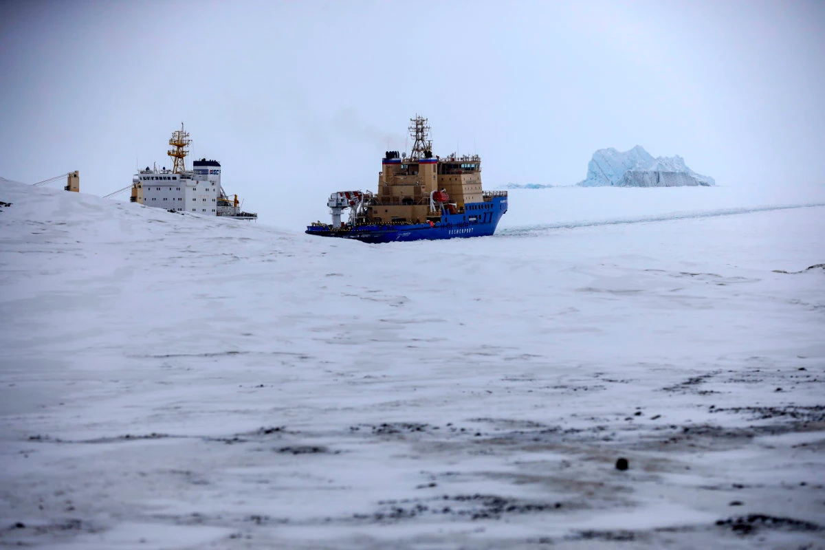 Once a desolate home mostly to polar bears, Russia's northernmost military outpost in Alexandra Land island near Nagurskoye, Russia, is bristling with missiles and radar. (AP Photo/Alexander Zemlianichenko)