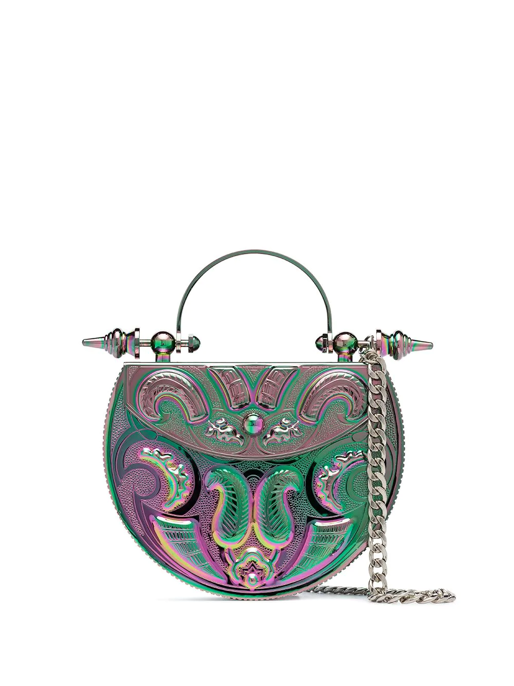 Okhtein brass box bag
