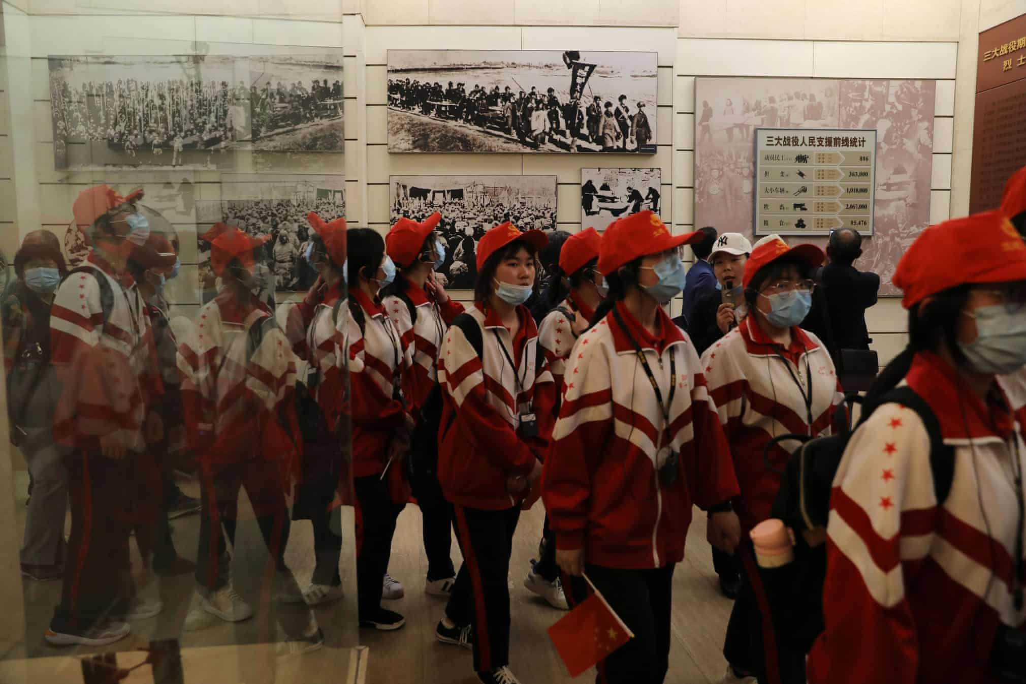 High school students visit Xibaipo Memorial Hall in Hebei province, China. (Reuters)
