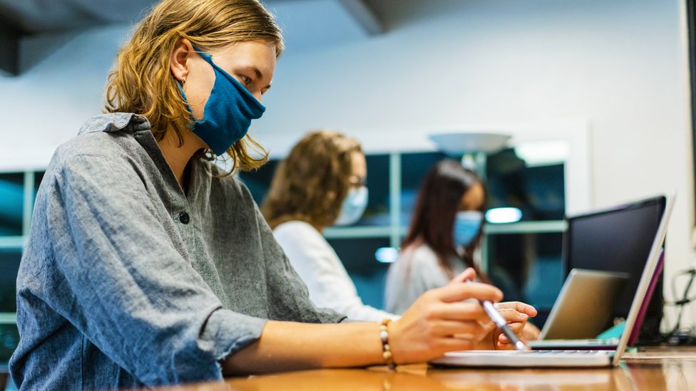 Students greatly missed the campus experience of interacting with both their peers and teachers during the pandemic. (Getty Images)