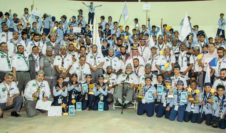Saudi scouts join in leadership development talks. (SPA)