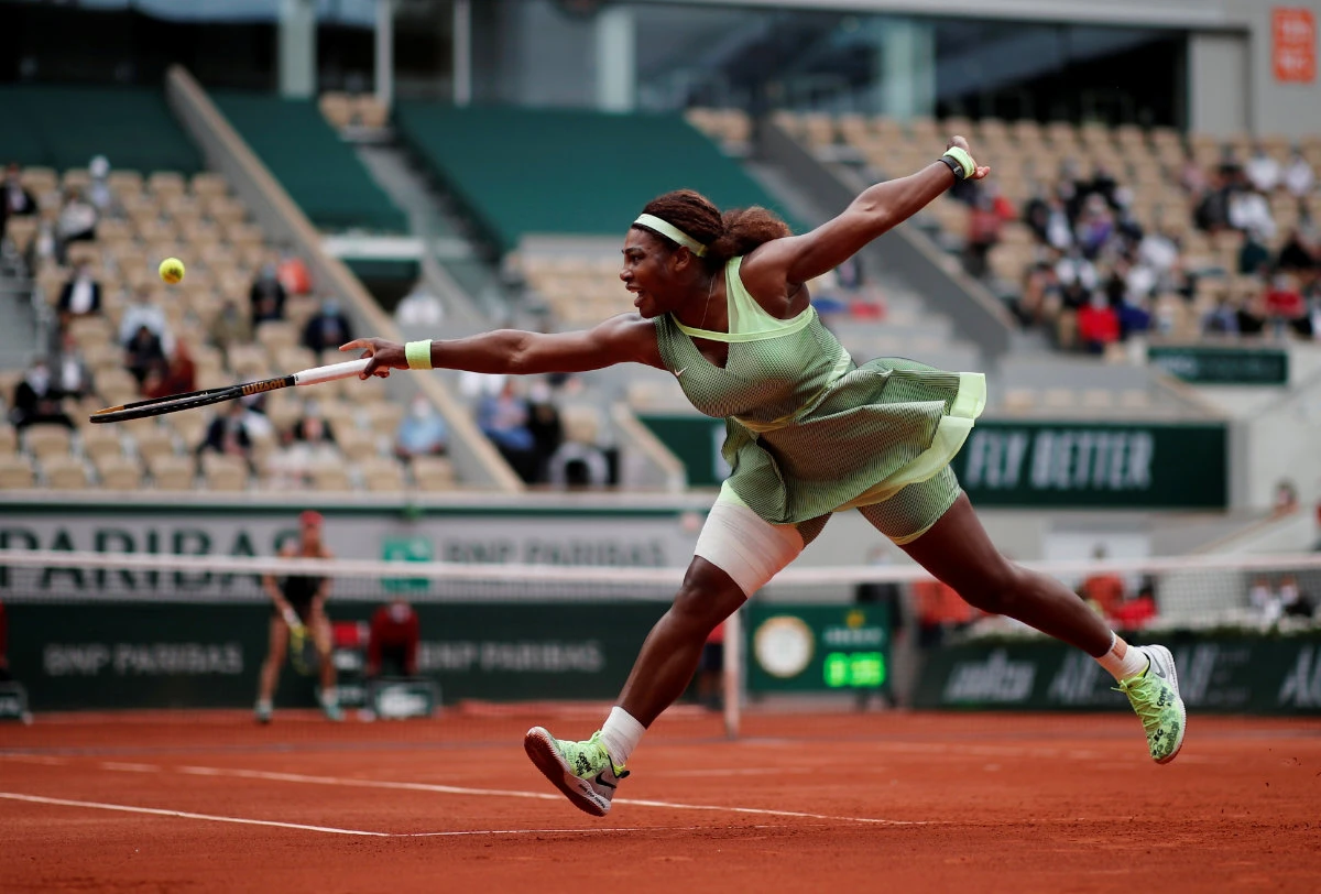 Serena Williams in action during her third round match against fellow American Danielle Rose Collins. (REUTERS/Benoit Tessier)