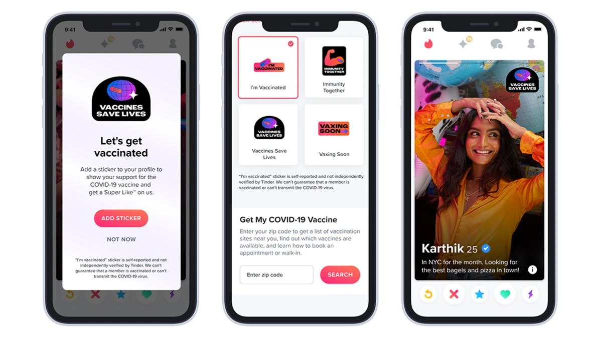 Vax appeal: Dating apps help UK vaccine drive