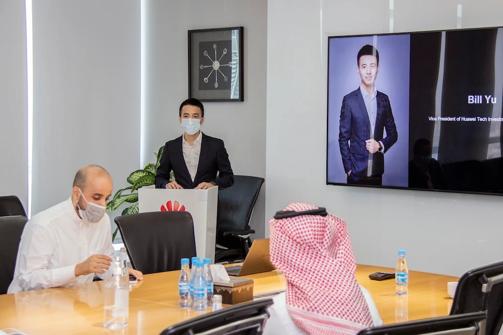 Huawei Tech Investment Saudi Arabia unveiled a new range of “Super Device” products including Huawei Watch 3|3 Pro, the new 12.6-inch Huawei MatePad Pro, Huawei FreeBuds 4 and Huawei MateView, at a recent media gathering held in Riyadh. (Supplied)