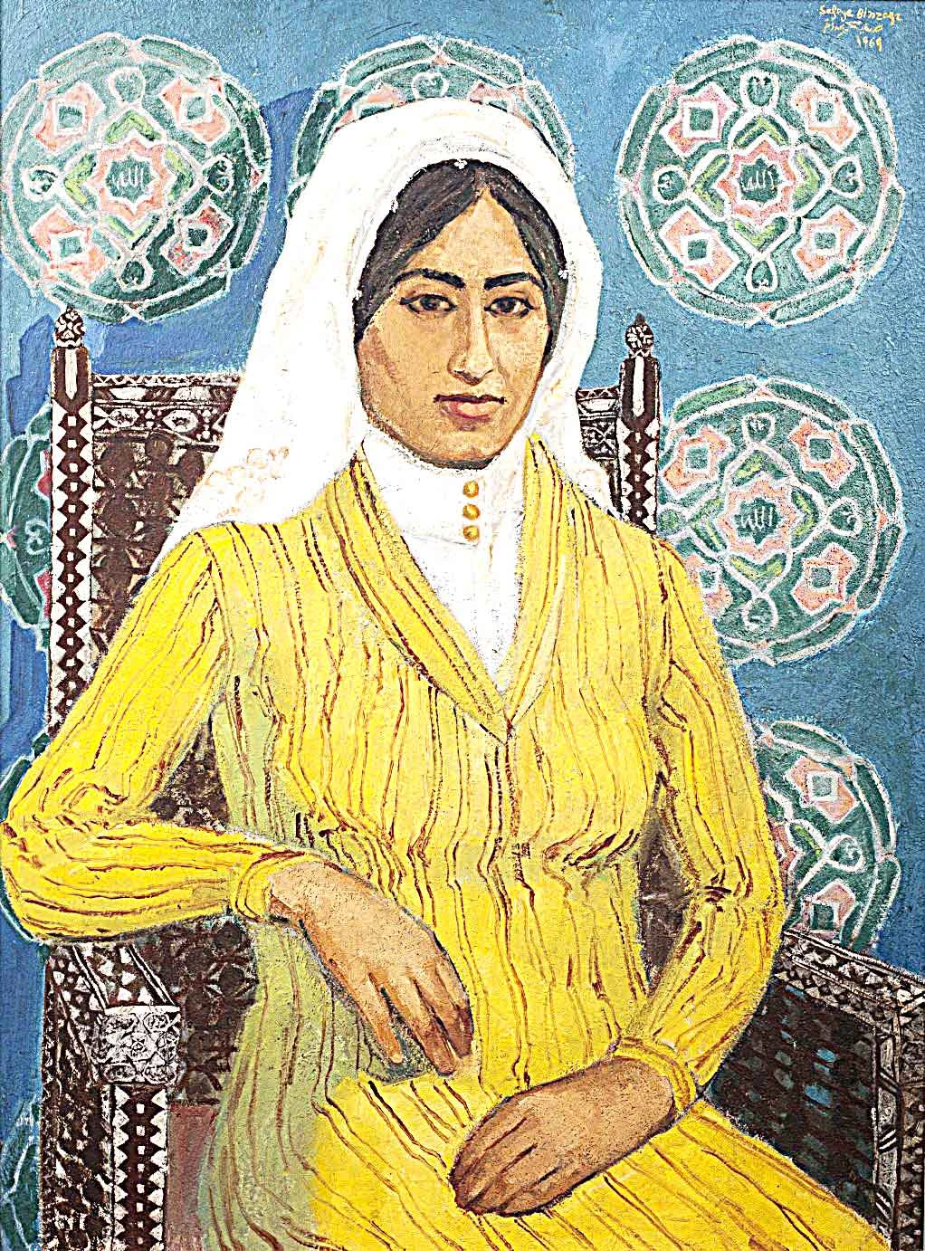 Dr. Lama Al-Badna explored 111 artworks produced by Saudi artists such as ‘The Hijazi Mona Lisa’ by Safeya bint Zager and a woman on a motorcycle by Taghreed Al-Bugshi depicting Saudi women through the decades. (Supplied)