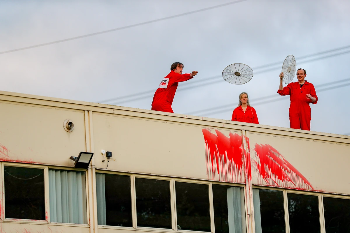 Pro Palestinian protesters storm UK factory ‘supplying Israeli drone parts’