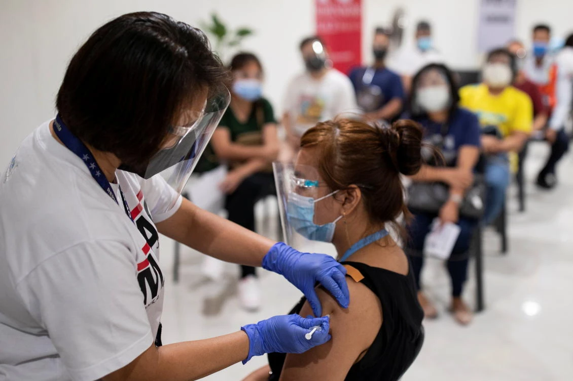 The Philippine received its biggest single-day COVID-19 vaccine delivery on Thursday, June 10. (Reuters)