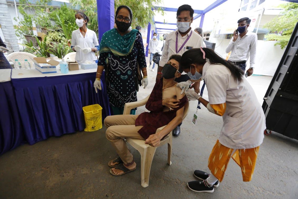 India holds vaccination drive for people with disabilities