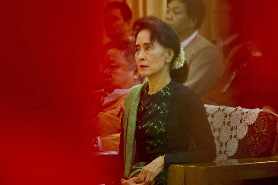Myanmar’s leader Aung San Suu Kyi was ousted after the army seized power on February 1. (AFP)