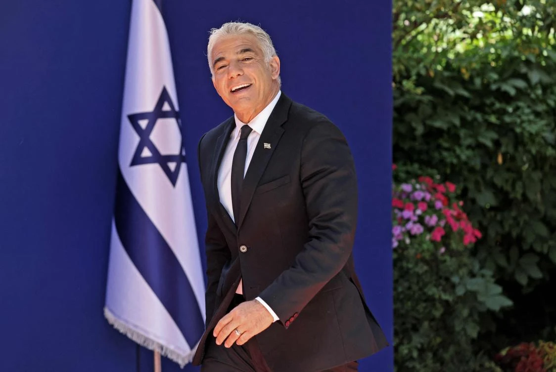 Israel’s new foreign minister Yair Lapid told foreign ministry staff that under Benjamin Netanyahu’s 12-year-rule Israel had ‘abandoned the international arena.’ (AFP)