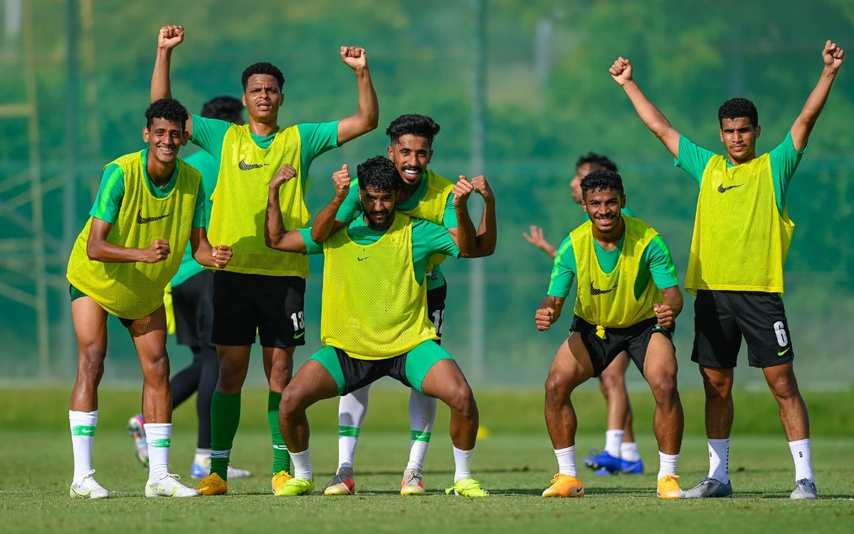 In Japan, the Saudi U-23 team will face Brazil, Germany and Ivory Coast in Group D of the men’s football tournament. (Saudi Arabian Football Federation)