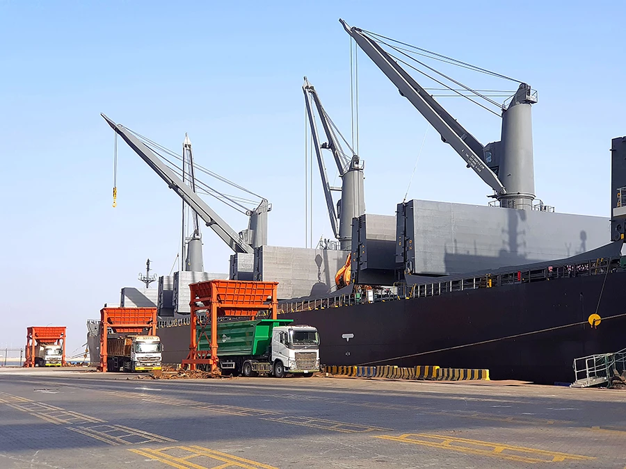 King Abdullah Port is the region’s first port to be operated by the private sector.