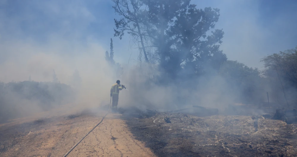The balloons are basic devices intended to set fire to farmland and bush surrounding Gaza. (AP)