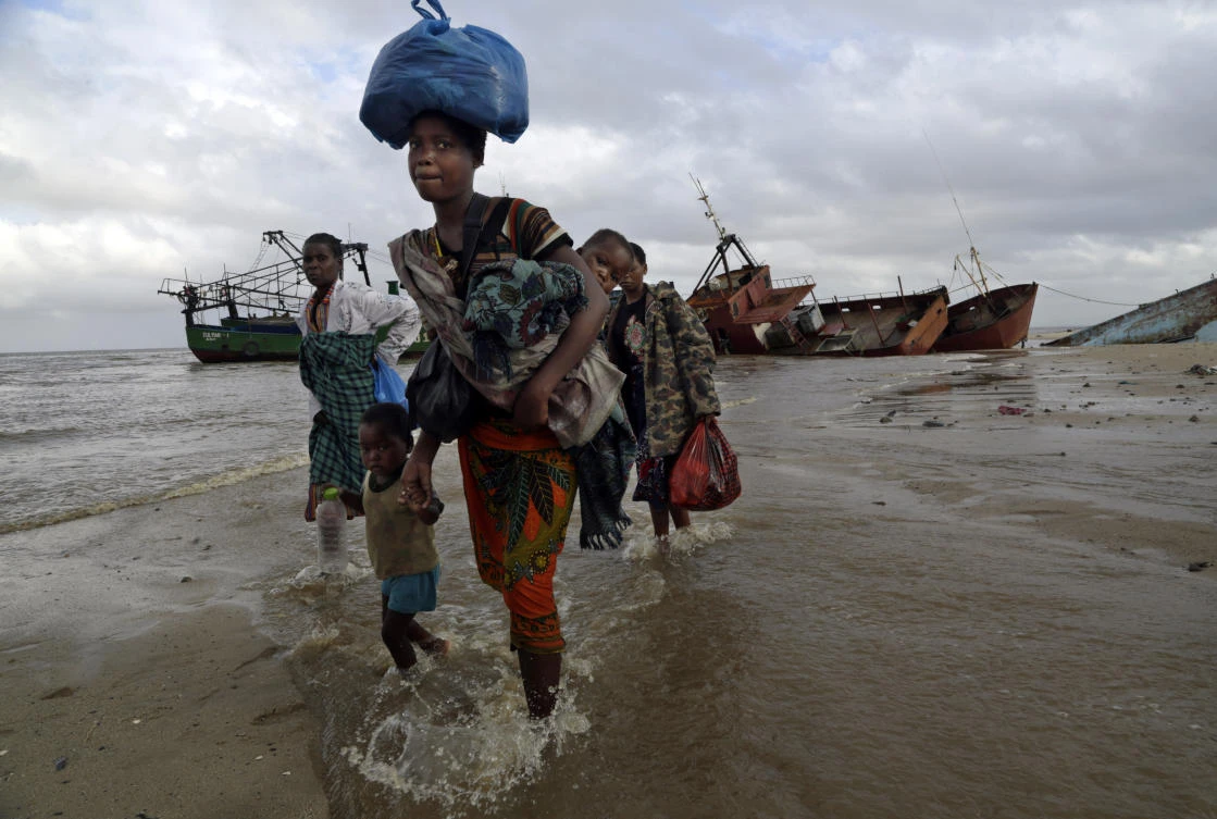 Among recent hotspots, hundreds of thousands of people were newly displaced in Mozambique, above, last year, the UNHCR says. (AP)