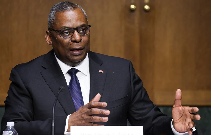 U.S. Defense Secretary Lloyd Austin testifies on the Defense Department's budget request during a Senate Appropriations Committee hearing on Capitol Hill on June 17, 2021 in Washington, DC. (AFP)