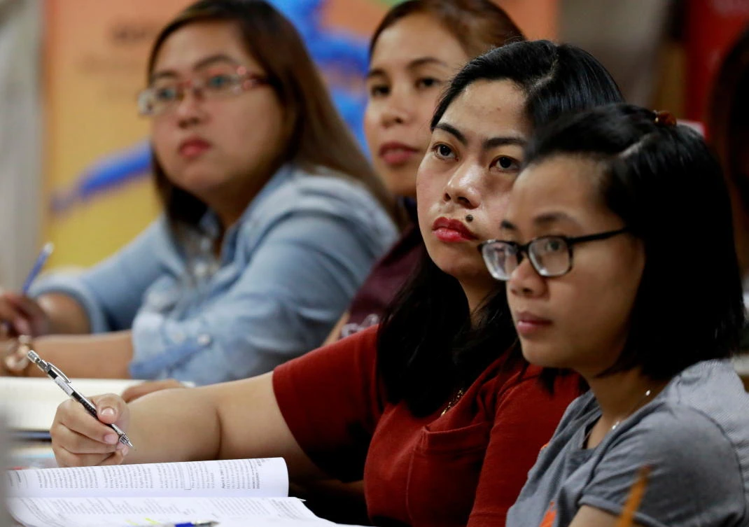 Roughly 17,000 Filipino nurses signed overseas work contracts in 2019, but the Philippines put a temporary halt on that in 2020. (Reuters)