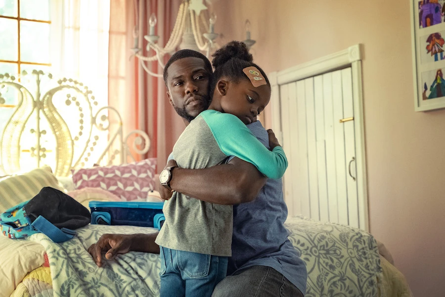 Kevin Hart in a new form struggling with parenting a toddler in ‘Fatherhood’
