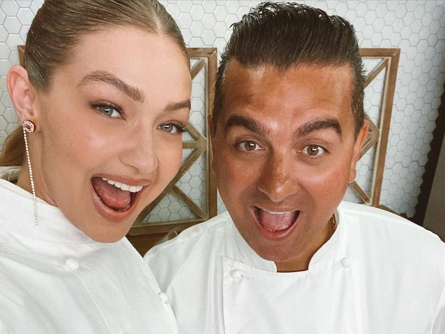 The 26-year-old model spent the entire day as a baker’s apprentice. Instagram