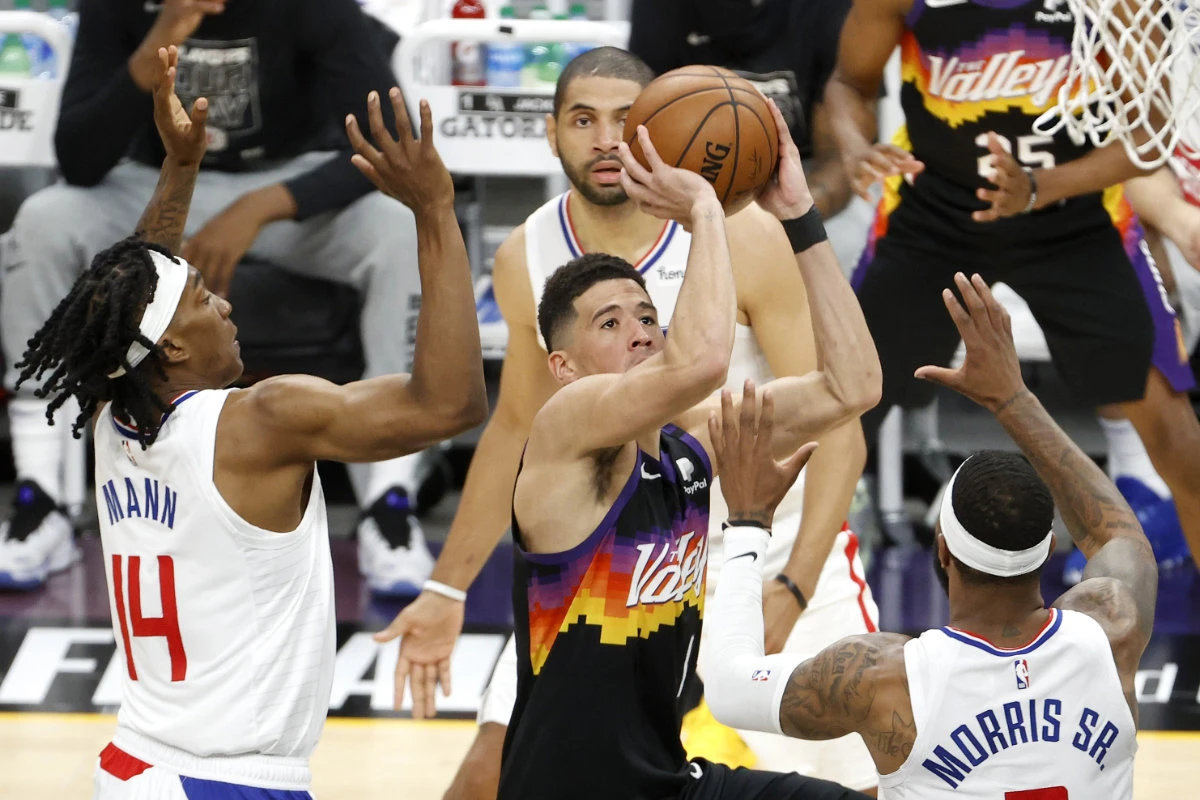Booker pours in 40 points as Suns draw first blood against Clippers in NBA West finals