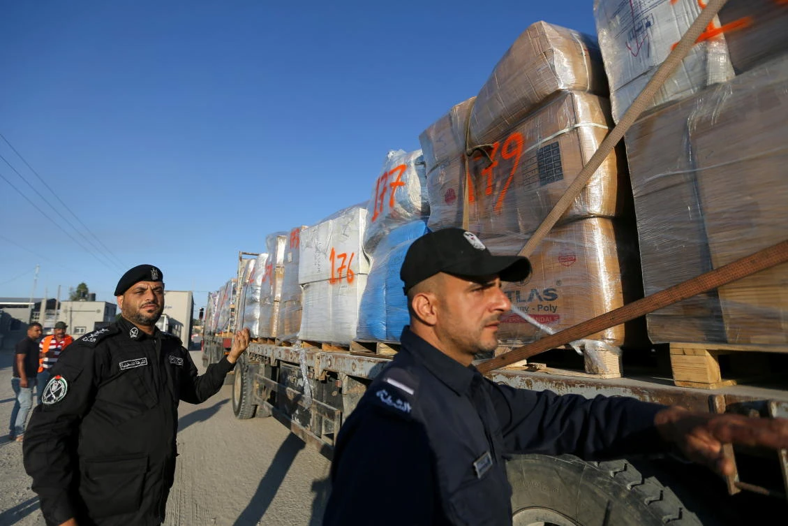 Israel allows some Gaza exports, one month after truce