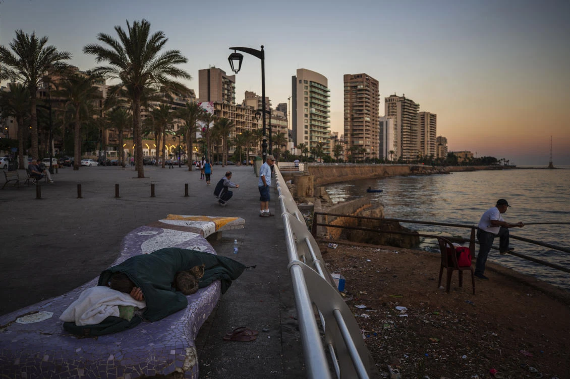 At the heart of Lebanon's economic collapse, Beirut has become the region's most expensive city for expats. (AP)