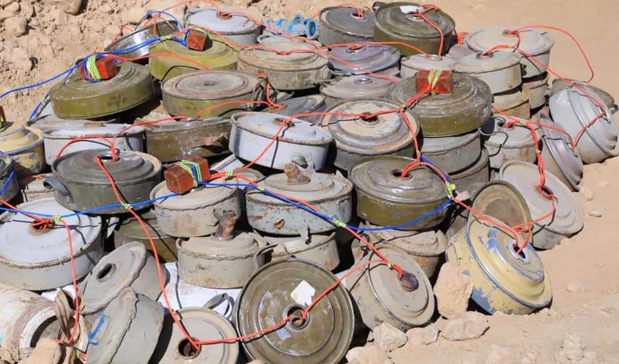 Most landmines retrieved by Masam are locally made, while others originate in Iran. (SPA)