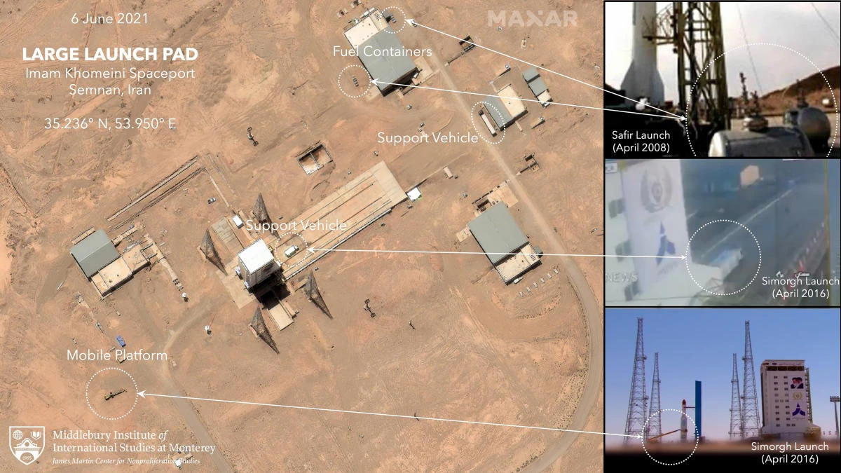 Satellite images, a US official and a rocket expert all confirmed the failed launch. (AP)
