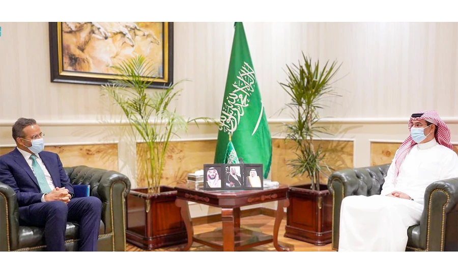 Al-Awwad briefed the UN delegation on the most prominent reforms and developments in the field of human rights in Saudi Arabia. (SPA)