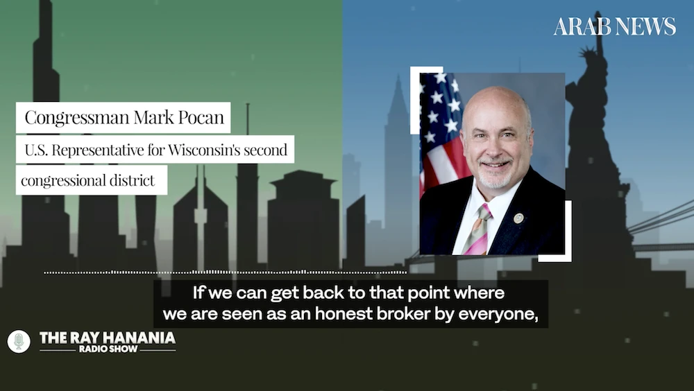Congressman says US must return to being an ‘honest broker’ in Israel-Palestine conflict