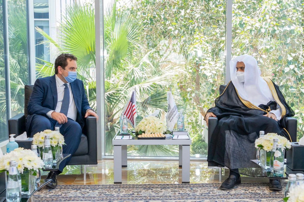 GCC, Muslim World League and Saudi Human Rights Commission chiefs meet US official