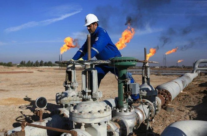 Iraq plans to end gas flaring by 2025. (AP)