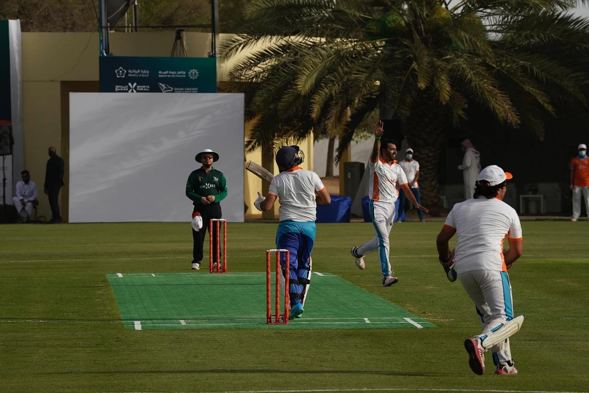 Punjab Green Cricket Club of the Riyadh Cricket League (RCL) won the National Cricket Championship 2021 played at the NOFA Resort on the outskirts of Riyadh on Friday. (AN Photo)