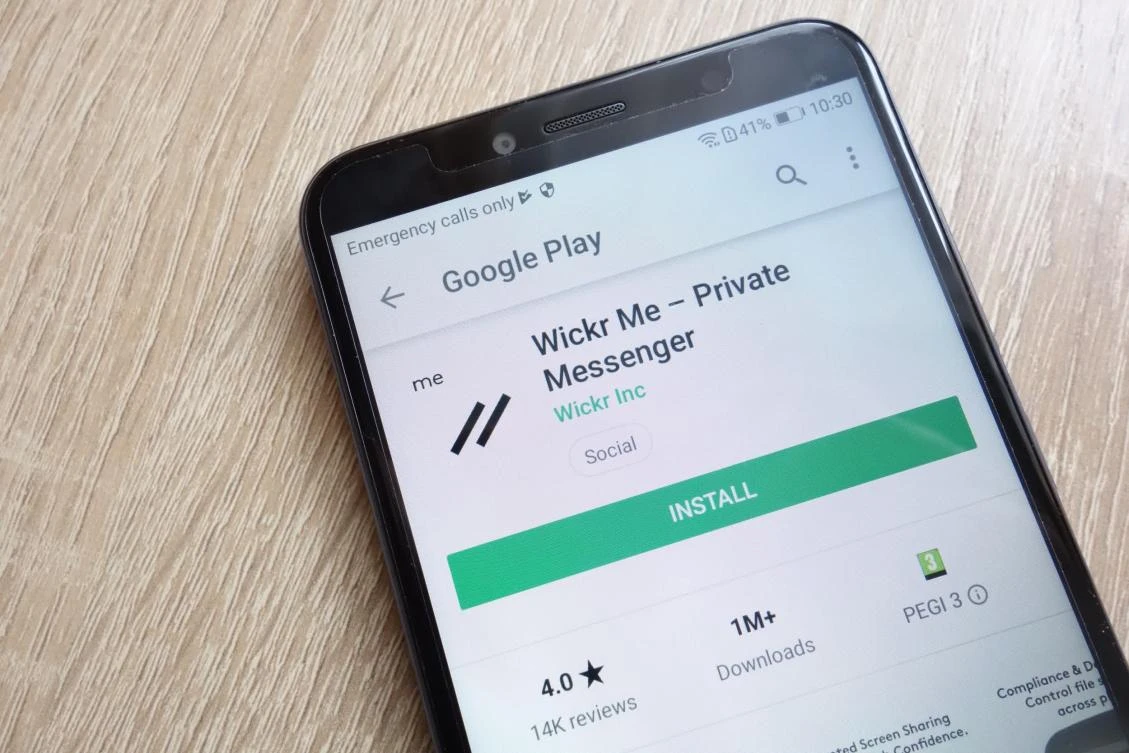 Wickr has touted its “military grade” encryption for business and government users. (Supplied)