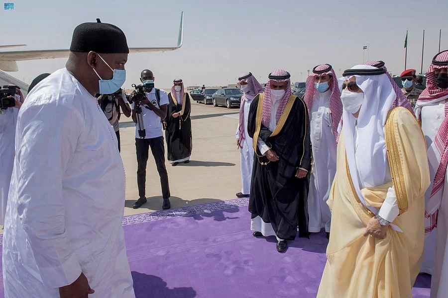 Gambia’s President Adama Barrow arrives in Saudi capital, Riyadh