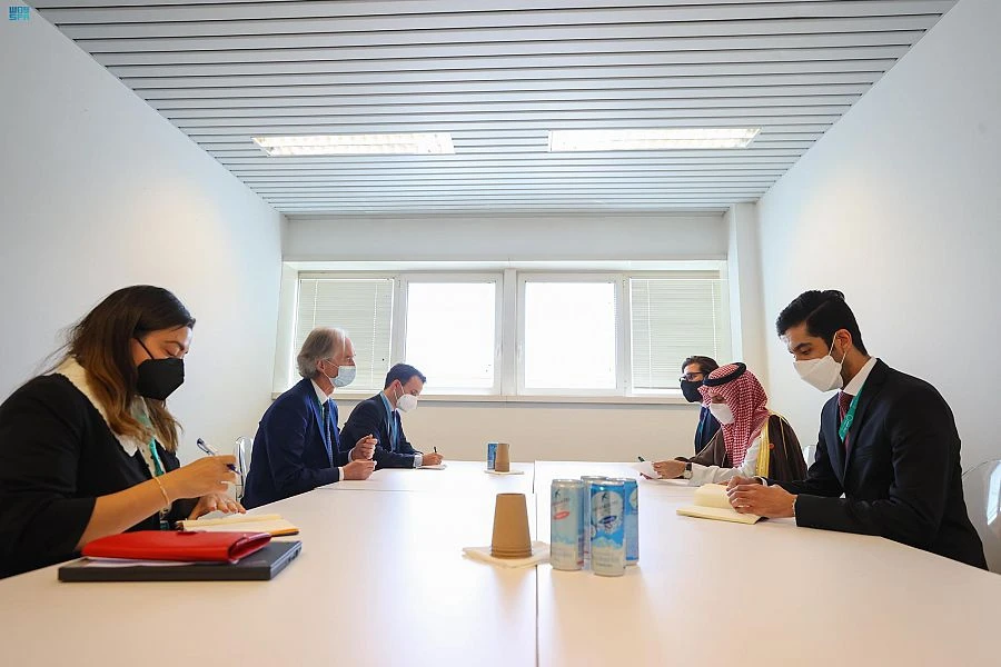 Saudi Arabia’s foreign minister meets international counterparts in Rome