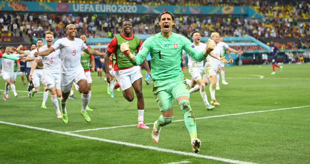 It was Switzerland’s first knockout stage victory at a tournament since 1938. (Reuters)