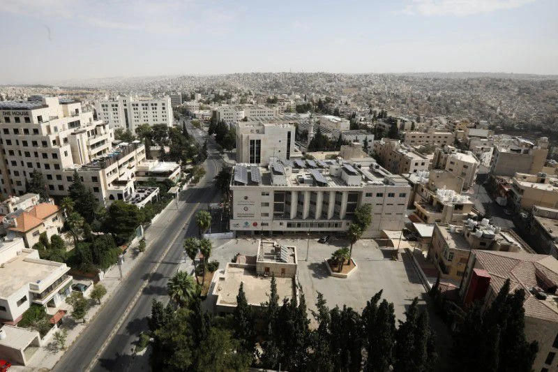 General view showing empty streets, during the nationwide curfew for two days, amid fears of a rising number of coronavirus disease (COVID-19) cases in Amman. (Reuters)