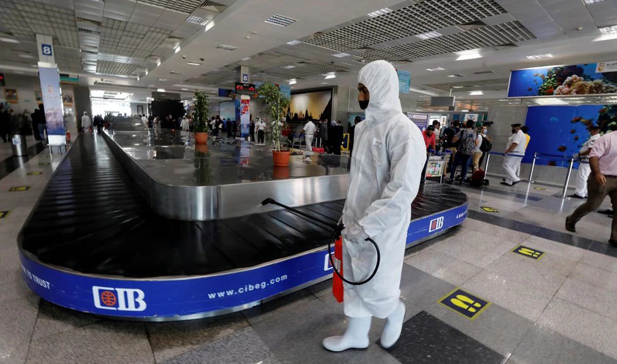 Egypt is monitoring ports and airports to prevent any new COVID-19 variants entering the country, according to a health official. (Reuters/File)