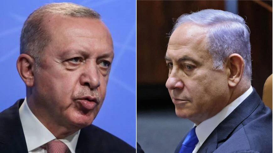 Recep Tayyip Erdogan and Benjamin Netanyahu. (AFP)