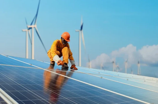 Closer to home, the GCC countries, particularly Saudi Arabia with its Saudi and Middle East green initiatives, stand at the forefront of producing renewable energy and green hydrogen. (Shutterstock)