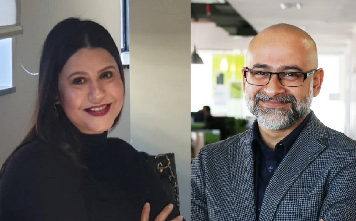 Nermeen Bedeir, left, and Amol Ghate have both been given the role of managing director in the company’s insights division for Egypt and the MENA region and Pakistan, respectively. (Supplied)