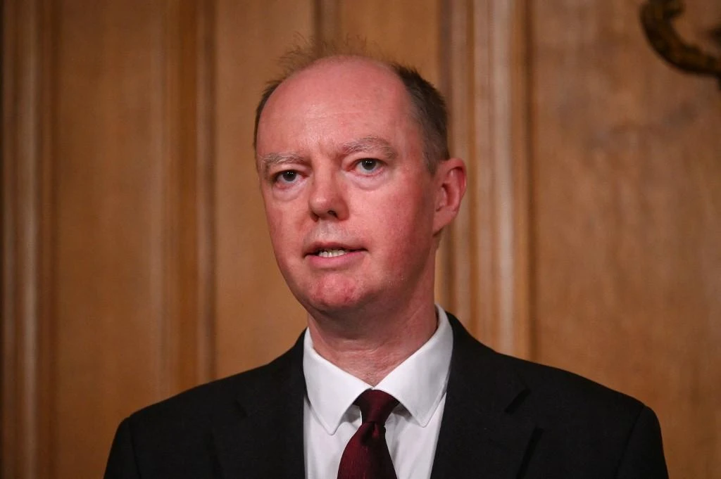 Police in London said a 23-year-old man will appear in court on Friday accused of assaulting England’s chief medical officer in a park in central London. (File/AFP)