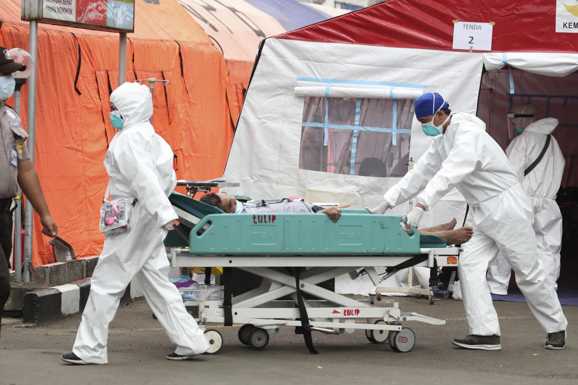 The new Delta COVID-19 variant has caused concern globally as cases spike. (AP)