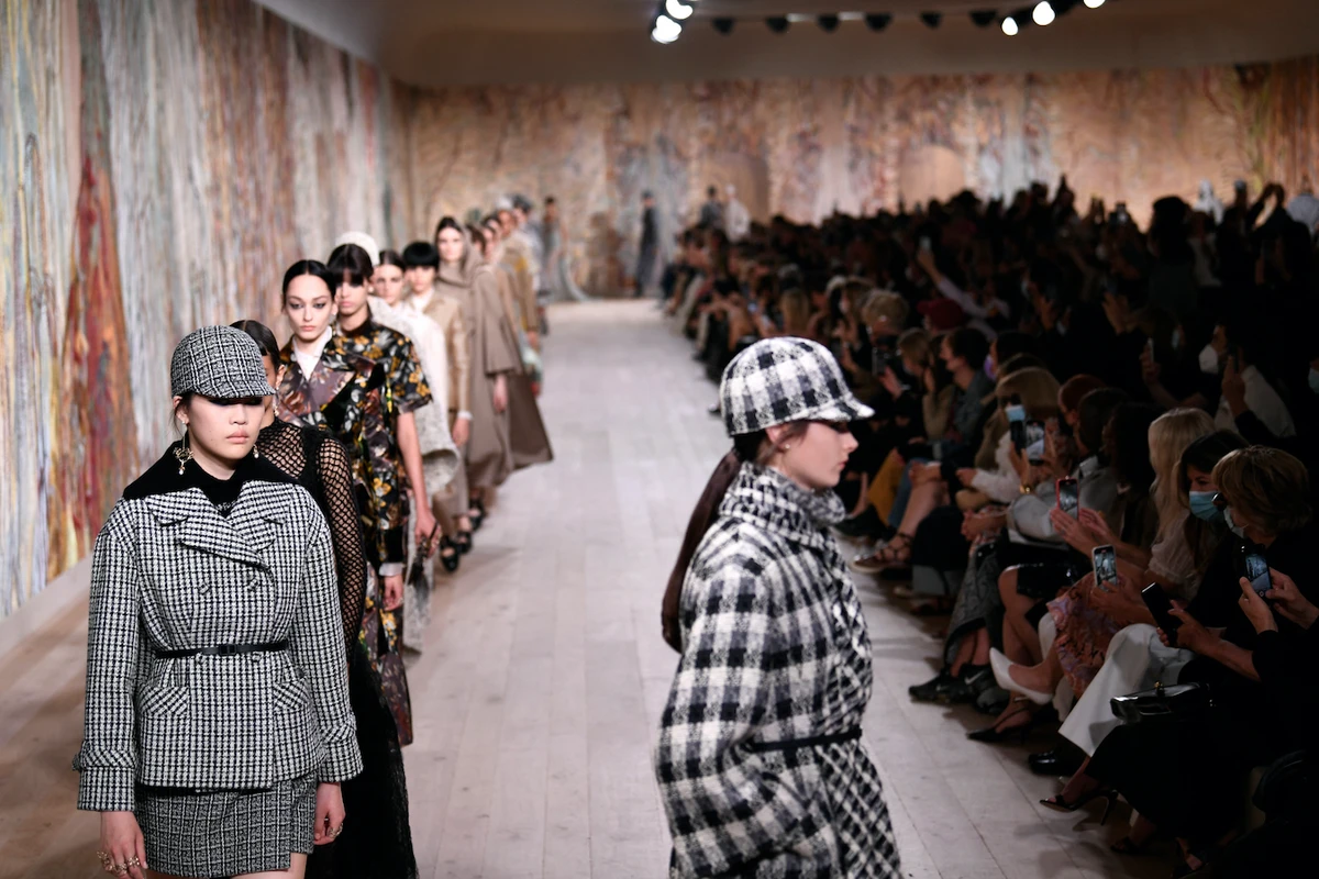 Dior hosted two live shows. (AFP)
