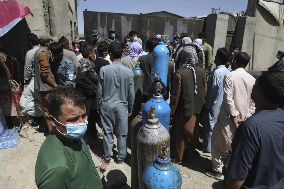 Over 1,200 new infections were reported in Afghanistan on July 8th down from a record peak of 1,853 new cases on June 21st. (AP)