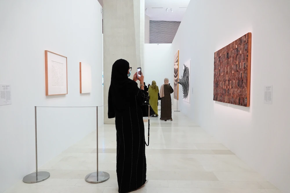 Each artwork mimics the observers’ perception and encourages them to explore the meaning beyond what they can see. (AN photos by Huda Bashatah)
